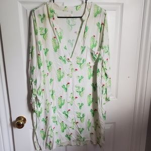 Watercolor cactus shirt
